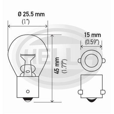 LÂMPADA HELLA 7511 - 1141 1 POLO 21W 24V