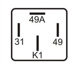 RELÉ DE COMANDO PISCA ELETRÔNICO FIAT VW VOLVO 12V