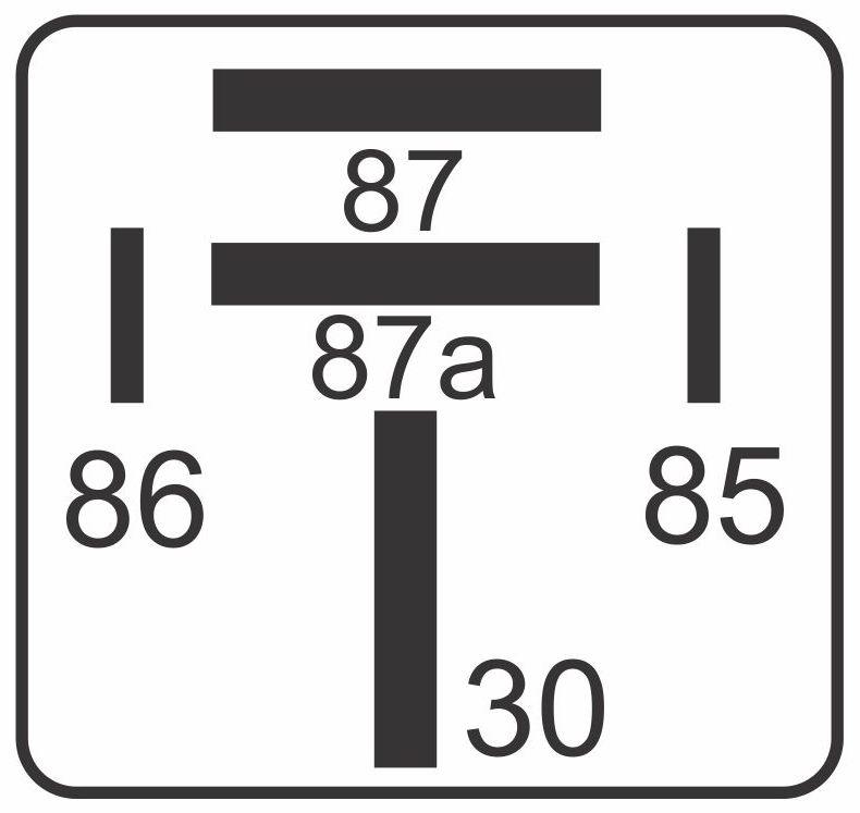 RELÉ AUXILIAR UNIVERSAL REVERSOR 80/60A 12V