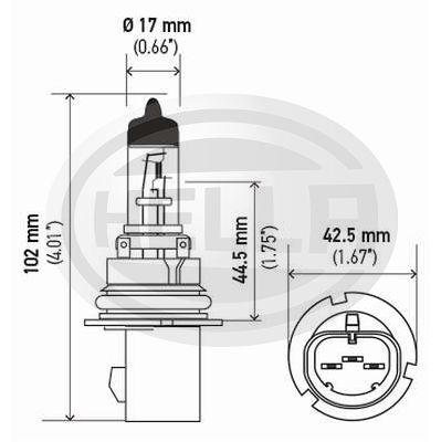 LÂMPADA HELLA 9007 - HB5 65/55W 12V