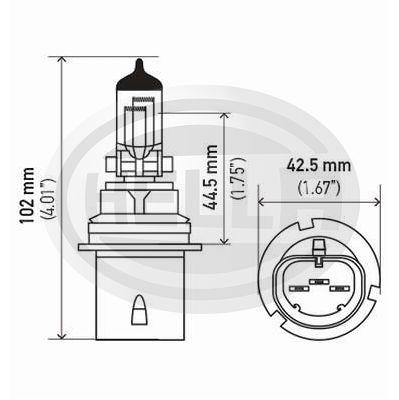 LÂMPADA HELLA 9004 - HB1 65/45W 12V