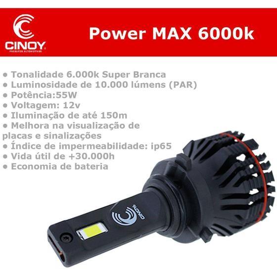 PAR LÂMPADA ULTRA LED POWER MAX CINOY HB4 12V